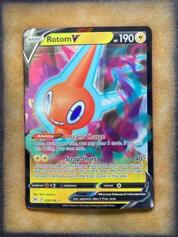 Pokemon Rotom V 058/196 Lost Origin Holo NM - Image 1