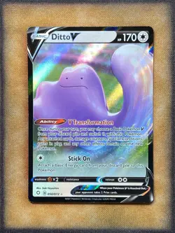 Pokemon Ditto V 050/072 Shining Fates Ultra Rare Holo NM - Image 1
