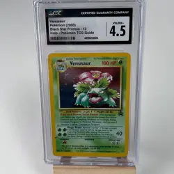 CGC 4.5 Venusaur Holo Black Star Promo 13 Pokemon TCG Guide Promo VG/EX+ Vintage - Image 1