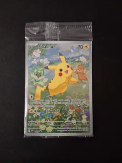 SEALED Pokemon Pikachu SVP 088 Full Art Black Star Promo Scarlet & Violet - Image 1