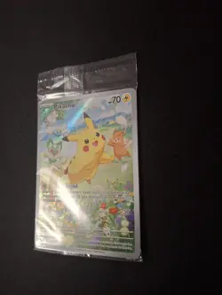 SEALED Pokemon Pikachu SVP 088 Full Art Black Star Promo Scarlet & Violet - Image 3
