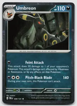 Umbreon 059/131 Prismatic Evolutions Pokemon NM - Image 1