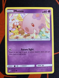 Munna 88/236 Common Unified Minds Pokemon Lightly Played - Image 1