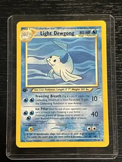 Light Dewgong 45/105 Pokemon TCG 1st Edition Neo Destiny Vintage WOTC LP - Image 1