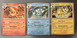 Pokemon Prismatic Poster CosmoHolo Promo Set Flareon 167 Vaporeon 168 Jolteon169 - Image 2