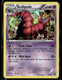 Pokemon TCG Deck Exclusives #040/098 Scolipede Cracked Ice Holo - Image 1