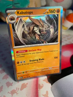 Kabutops 141/165 Holo Rare - Pokemon Scarlet and Violet 151 - Image 1