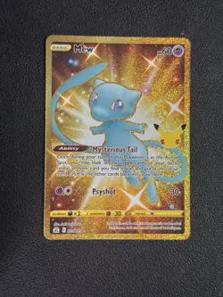 Mew (025/025) (Gold) [Celebrations: 25th Anniversary] Near Mint Holofoil - Image 1