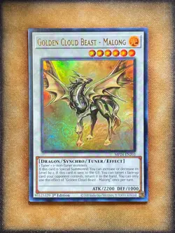 Yugioh Golden Cloud Beast - Malong MP24-EN203 Ultra Rare 1st Ed NM - Image 1