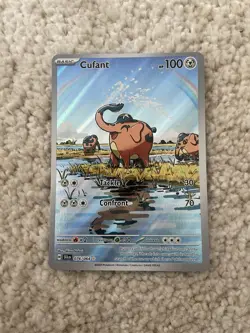 Cufant Full Art Illustration Rare Pokemon TCG Shrouded Fable Card 076/064 - Image 2