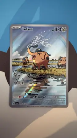 Pokemon TCG Cufant 076/064 SV Shrouded Fable Illustration Rare Holo - Image 2