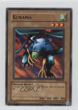 Kurama YuGiOh Legend of Blue Eyes White Dragon #LOB-039 2002 READ - Image 1