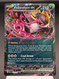 Fezandipiti ex 142/217 - Ultra Rare Holo - Ascended Heroes Pokemon Card NM - Image 1
