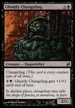 4x Ghostly Changeling Lorwyn MtG Magic Black Uncommon 4 x4 Card Cards - Image 1