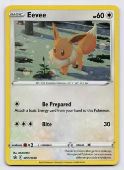 Eevee - Holo Promo SWSH: Sword & Shield Promo Cards SWSH190 NM SWIRL 🌀 - Image 1