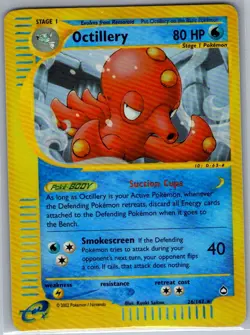 Octillery 26/147 Reverse Holo Aquapolis - Pokemon Card - NM - Image 1
