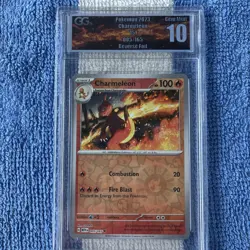 GGS 10 Charmeleon 005/165 Reverse Foil Pokemon 151 Pokemon Card Gem Mint - Image 1