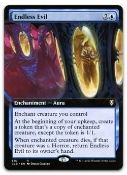 Endless Evil (Extended Art) #615 (NM) Baldur's Gate CLB Magic MTG - Image 1
