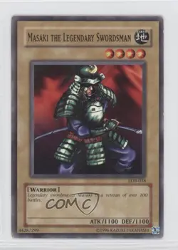 Masaki the Legendary Swordsman YuGiOh Legend of Blue Eyes White Dragon #LOB-038 - Image 1