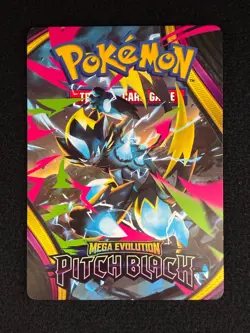 Pokemon Mega Zeraora Mega Evolution Pitch Black Trainer Tips Card Pre-Release LP - Image 2
