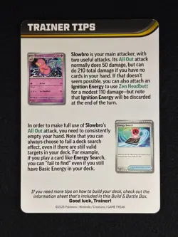Pokemon Mega Zeraora Mega Evolution Pitch Black Trainer Tips Card Pre-Release LP - Image 3