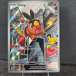 Series 2 Pokemon First Partner Illustration Tepig 050 Black Star Promo Holo - Image 1