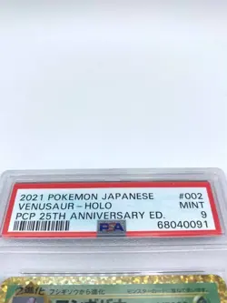Carta Pokemon 25th Anniversary Venusaur 002/025 S8a-P Holo Japanese PSA 9 2021 - Image 3
