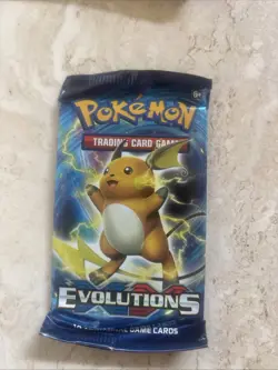 Pokemon Evolutions XY Booster Pack Raichu Artwork, TCG, Sealed - Image 1