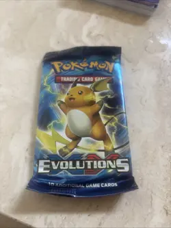 Pokemon Evolutions XY Booster Pack Raichu Artwork, TCG, Sealed - Image 2