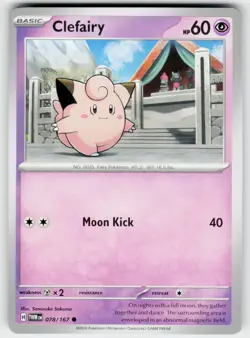 Clefairy 078/167 C Twilight Masquerade Pokemon NM - Image 1