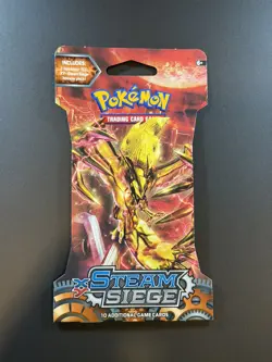 Pokemon TCG XY Steam Siege SLEEVED Booster Pack Sealed - Yveltal Art - Image 1