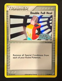 Pokemon TCG Double Full Heal 77/100 EX Crystal Guardians Reverse Holo EN 2006 - Image 1