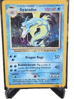 Pokemon TCG Gyarados Base Set 6/102 Holo 1999-2000 Wizards Base Set Rare - Image 1