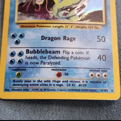 Pokemon TCG Gyarados Base Set 6/102 Holo 1999-2000 Wizards Base Set Rare - Image 3