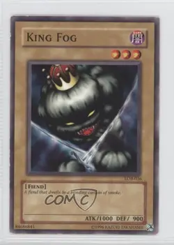King Fog YuGiOh Legend of Blue Eyes White Dragon #LOB-036 2002 READ - Image 1