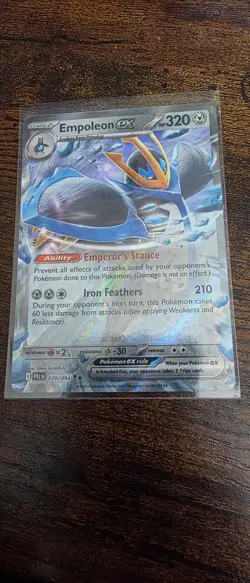 Empoleon ex 070/094 Double Rare Phantasmal Flames Pokemon Holo Near Mint - Image 1