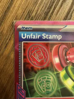 Unfair Stamp 165/167 Twilight Masquerade ACE SPEC Rare Pokemon TCG Holo NM - Image 3