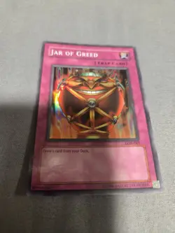 Yugioh Jar of Greed LON-047 Super Rare 1st Edition NM - Image 3