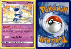 Meowstic 082/195 Silver Tempest Pokemon TCG UC NM - Image 3