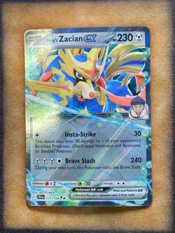 Pokemon Hop's Zacian ex 111/159 SV09 Journey Together Double Rare Holo NM - Image 1