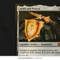 253 Aettir and Priwen Regular NM Mythic Rare MTG Final Fantasy - Image 1