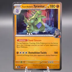 Team Rocket's Tyranitar - (Cosmos Holo) 096/182 Promo Destined Rivals NM - Image 1