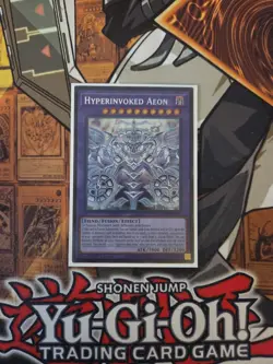 YUGIOH HYPERINVOKED AEON CORI-EN033 SECRET 1ST ED NM - Image 1