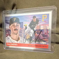 2025 Topps Chrome Platinum Anniversary Paul Skenes City Variation Case Hit SP - Image 1