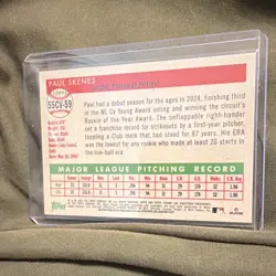 2025 Topps Chrome Platinum Anniversary Paul Skenes City Variation Case Hit SP - Image 2