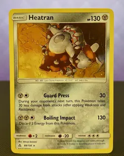 Pokemon TCG Heatran 88/156 Holo Rare Ultra Prism 2018 Pokemon Card - Image 1