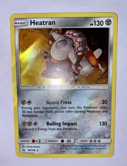 Pokemon TCG Heatran 88/156 Holo Rare Ultra Prism 2018 Pokemon Card - Image 2