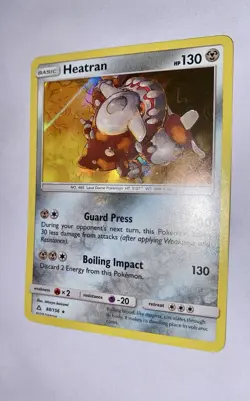 Pokemon TCG Heatran 88/156 Holo Rare Ultra Prism 2018 Pokemon Card - Image 3