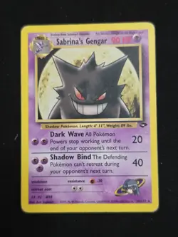 Pokemon TCG Sabrina's Gengar 29/132 Gym Challenge Non-Holo Card - Image 1