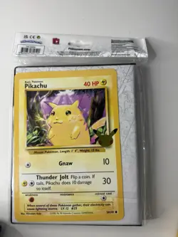 Pokemon 25th Anniversary Pikachu Binder Brand New Sealed with Pikachu Card Rare - Image 1